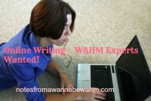online writing -WAHM